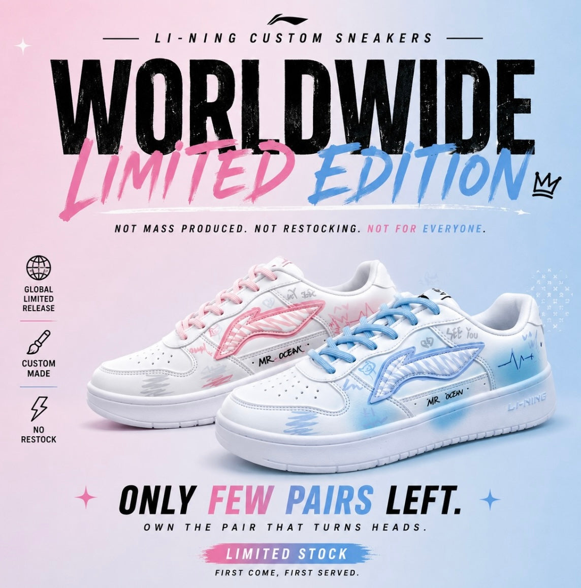 LI NING Floating Boat Hand - Painted