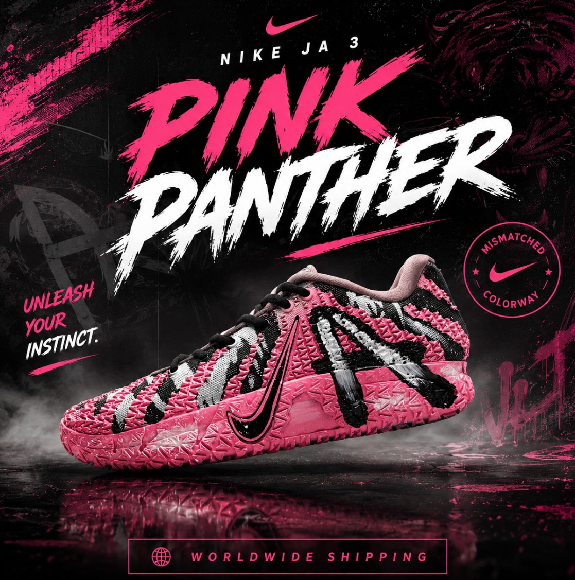 [Customised Edition] 🐆JA3 x Pink Panther