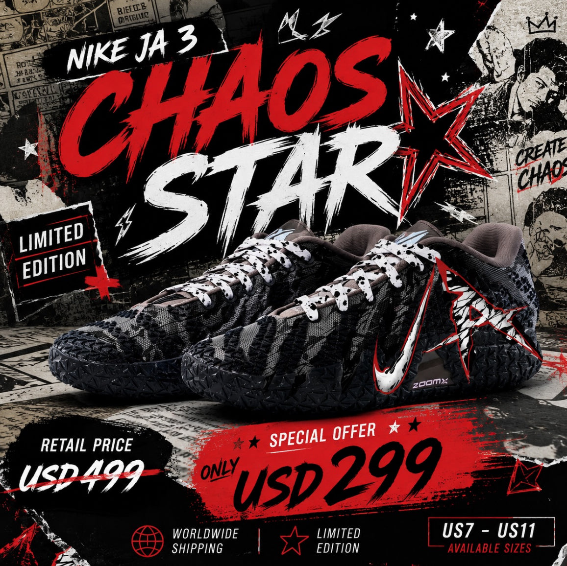 [Customised Edition] ⚫️JA3 x Chaos Star