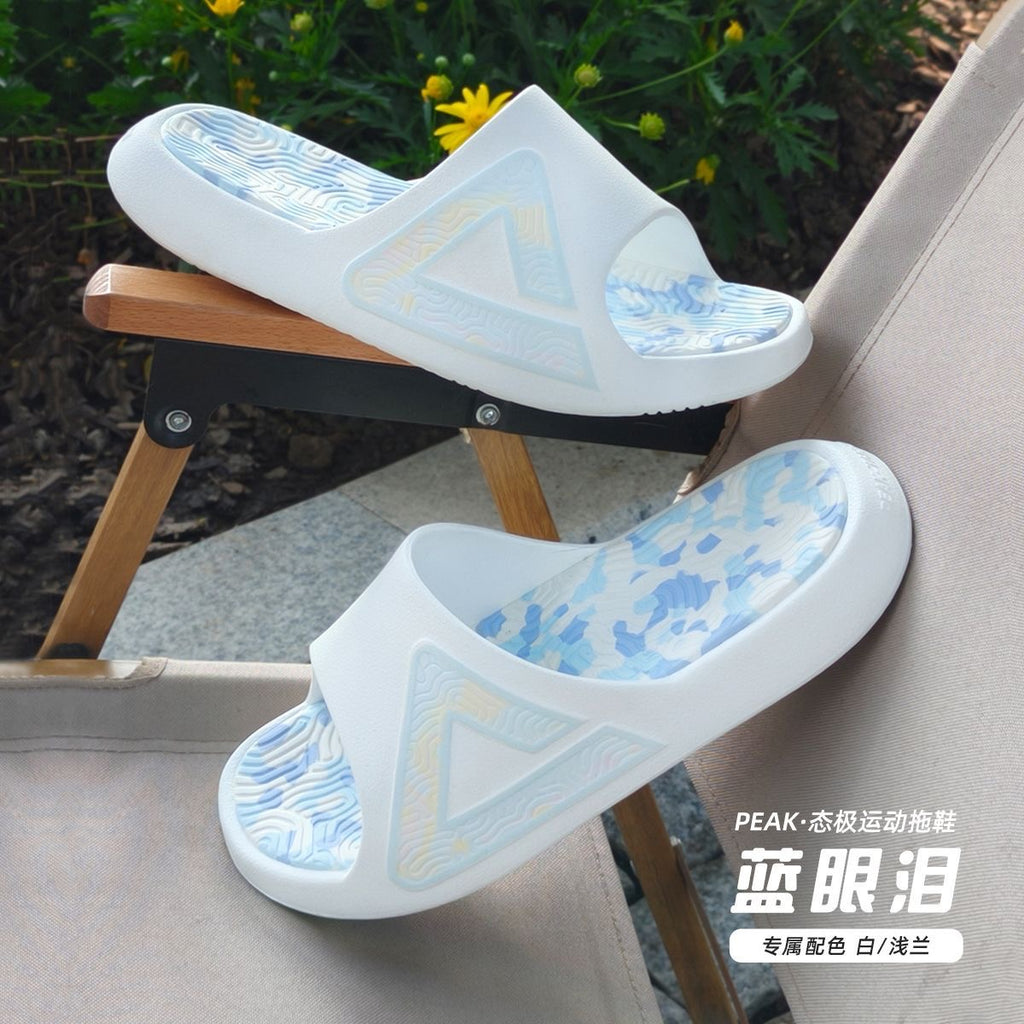 [热销] PEAK拖鞋 - 蓝色泪珠